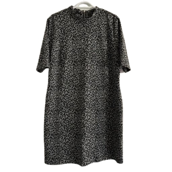 Tribal femme animal print dress grey and black size XL - Picture 1 of 14